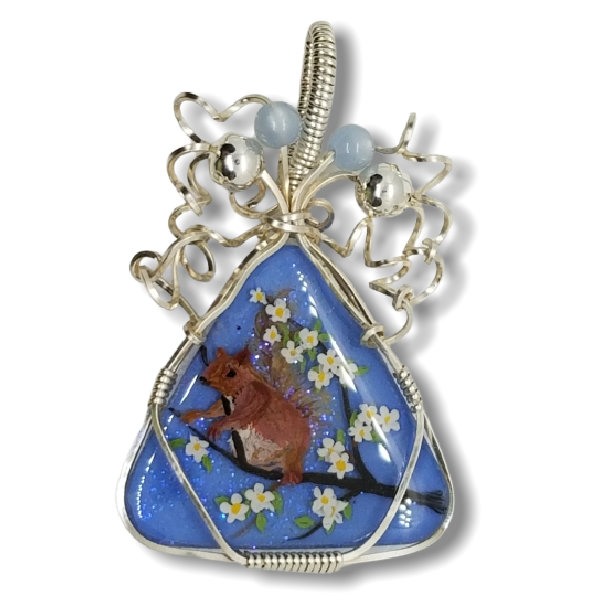 Thumbnail Image of Sold - Squirrel in Tree (Tri/Slvr)
